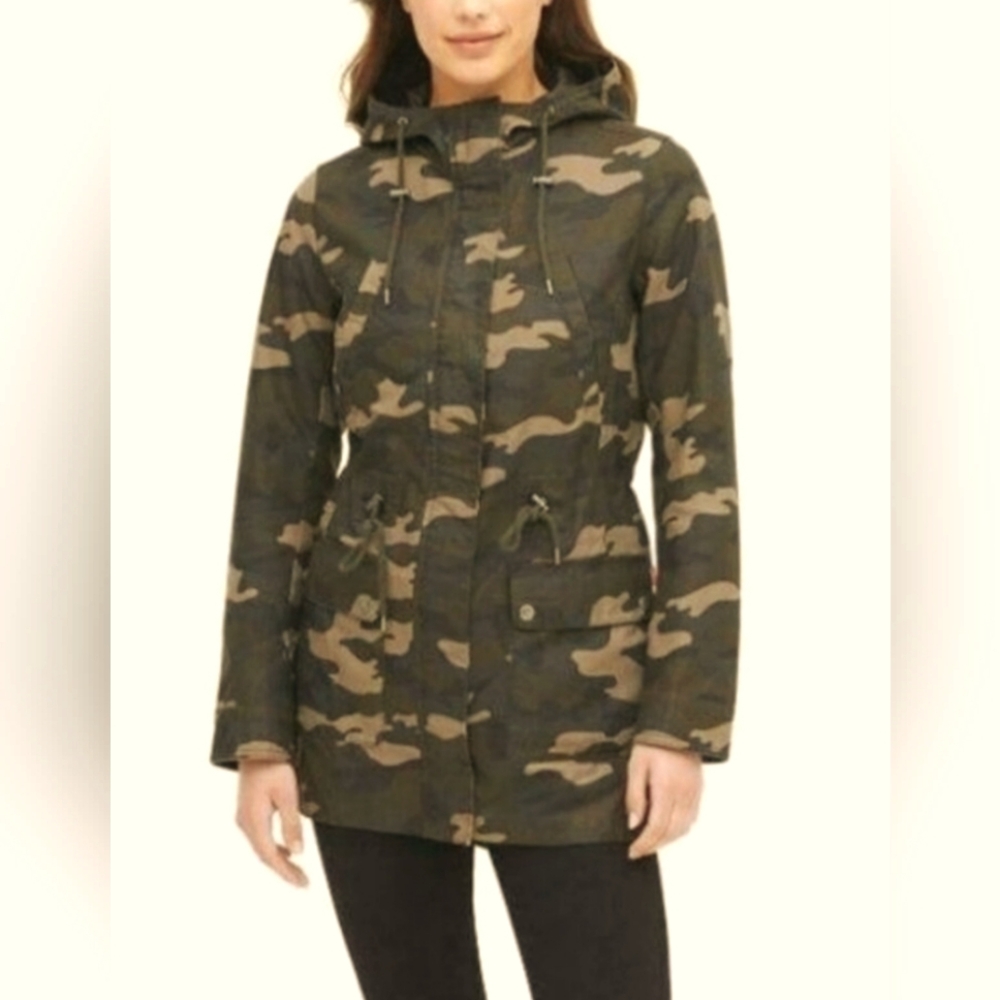 Levi Strauss jeans jean camoflauge military The Jess jacket coat anorak sz small
